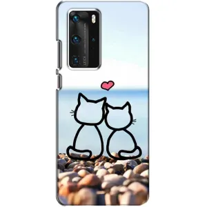 Силиконовые Чехлы Любимому человеку для Huawei P40 Pro (Котейки)
