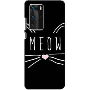 Бампер з зображенням Котиків для Хуавей П40 Про (КОТИК MEOW)