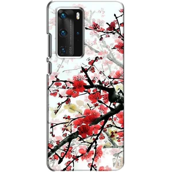 Чехол с рисунком «Красивая Сакура» для Huawei P40 Pro Чехол с рисунком «Красивая Сакура» для Huawei P40 Pro