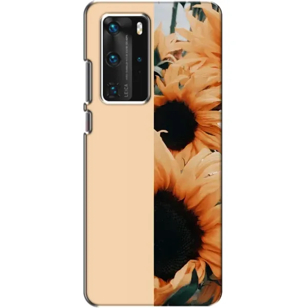Чехол с рисунком «Красивые подсолнухи» для Huawei P40 Pro Чехол с рисунком «Красивые подсолнухи» для Huawei P40 Pro