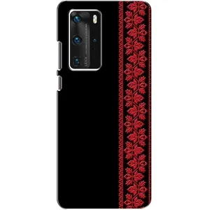 Силіконовый Чохол на Huawei P40 Pro (Червона вишиванка)