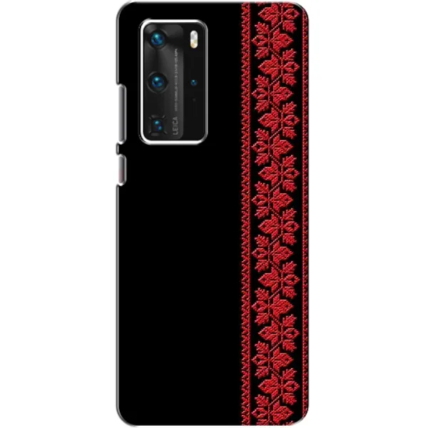 Чехол с рисунком «Красная Вышиванка» для Huawei P40 Pro