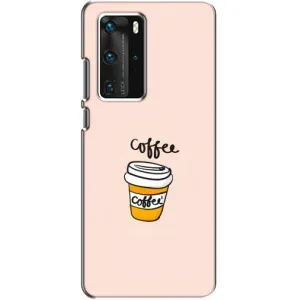Чохол з зображенням смачної їжі для Huawei P40 Pro (Кружка Кави)