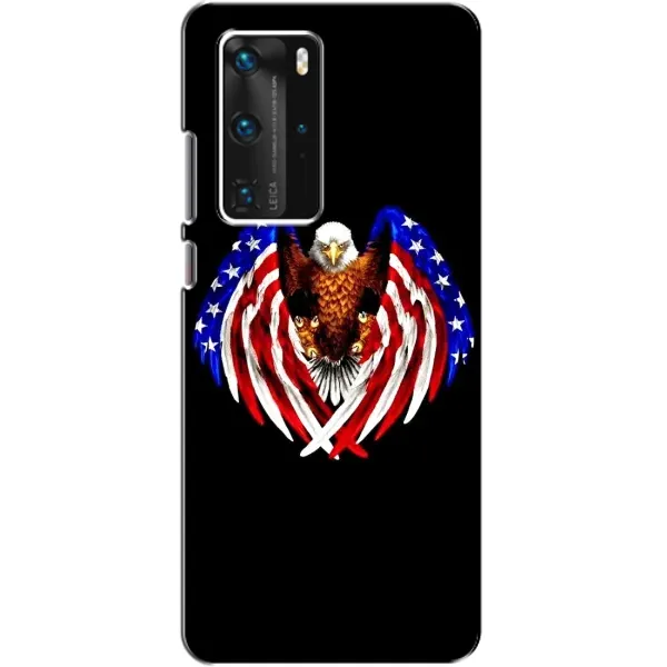 Чехол с рисунком «Крылья США» для Huawei P40 Pro Чехол с рисунком «Крылья США» для Huawei P40 Pro