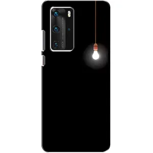 Чохол з картинками на чорному фоні для Huawei P40 Pro (Лампочка)