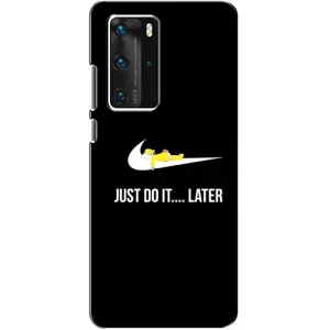 Силиконовый Чехол на Huawei P40 Pro с картинкой Nike (Later)