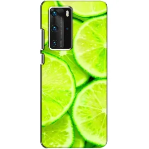 Чохол з зображенням смачної їжі для Huawei P40 Pro (Лайм)