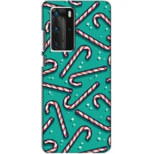 Силиконовый бампер на рождество для Huawei P40 Pro (Леденцы)