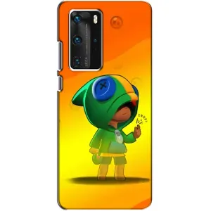 Чохол Бравл Старс для Huawei P40 Pro (LEON в кофті)