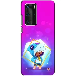 Чохол Бравл Старс для Huawei P40 Pro (Леон у костюмі Акули)