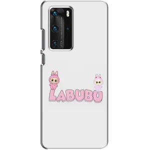 Чохол з принтом Лабубу для Huawei P40 Pro (Логотип Лабубу)