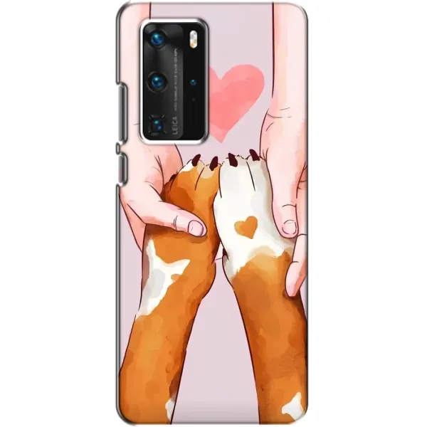 Чехол с рисунком «Любовь к собакам» для Huawei P40 Pro Чехол с рисунком «Любовь к собакам» для Huawei P40 Pro
