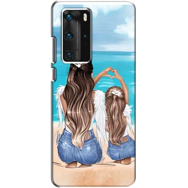 Чехол с рисунком «Мама и дочь» для Huawei P40 Pro Чехол с рисунком «Мама и дочь» для Huawei P40 Pro
