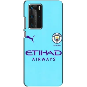 Силиконовые Чехлы принт Футбол на Huawei P40 Pro (Man City)