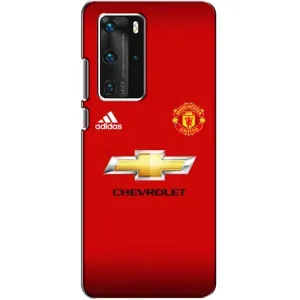 Силиконовые Чехлы принт Футбол на Huawei P40 Pro (Man United)