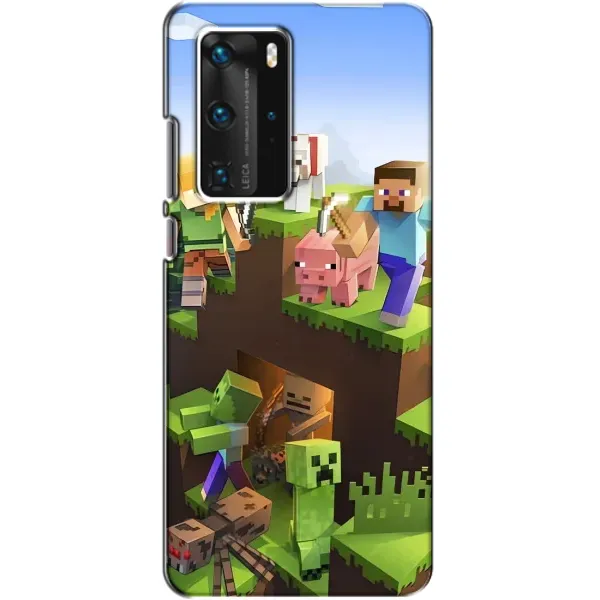 Чехол с рисунком «Майн-крафт» для Huawei P40 Pro