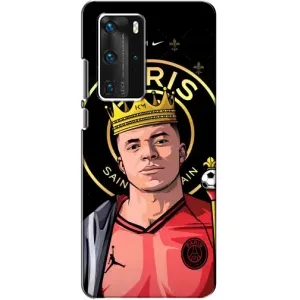 Чехол (TPU) с Футболистом на Huawei P40 Pro (Mbappe King)