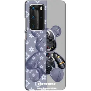 Силіконовий чохол для Huawei P40 Pro (Ведмідь Louis Vuitton)