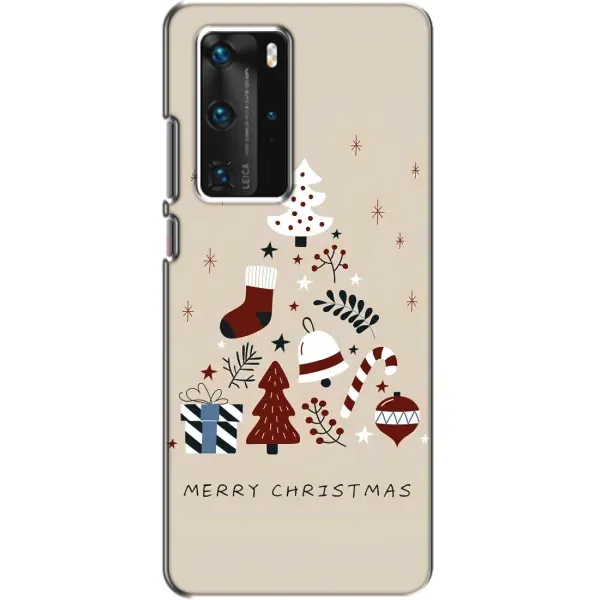 Чехол с рисунком «Merry Christmas» для Huawei P40 Pro Чехол с рисунком «Merry Christmas» для Huawei P40 Pro