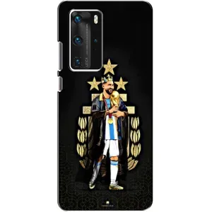 Чехлы Лео Месси Аргентина для Huawei P40 Pro (Месси король)