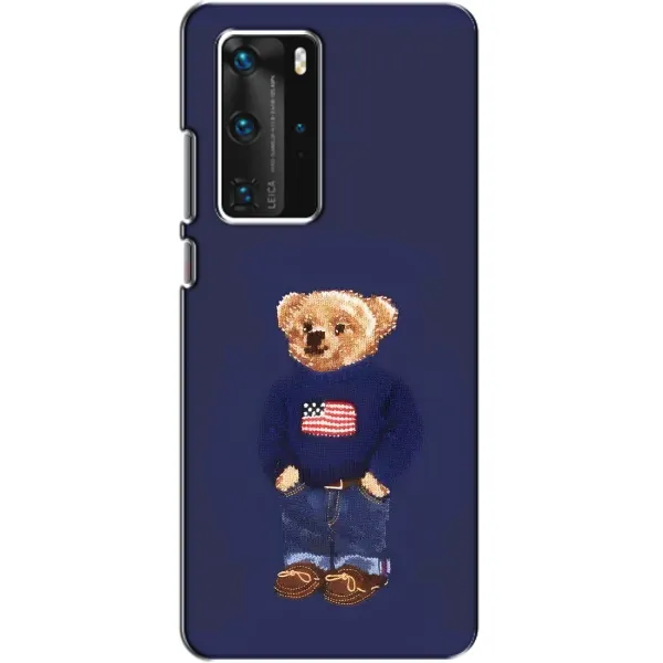 Чехол с рисунком «Мишка USA» для Huawei P40 Pro Чехол с рисунком «Мишка USA» для Huawei P40 Pro