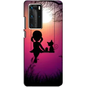 Дівчачий Чохол для Huawei P40 Pro (На гойдалці)