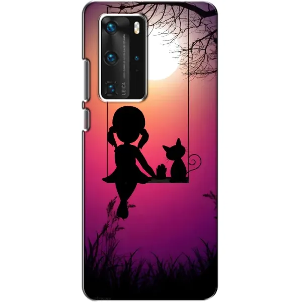Чехол с рисунком «На качели» для Huawei P40 Pro Чехол с рисунком «На качели» для Huawei P40 Pro