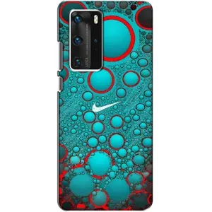 Силиконовый Чехол на Huawei P40 Pro с картинкой Nike (Найк зеленый)