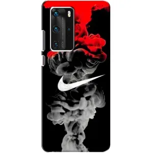 Силиконовый Чехол на Huawei P40 Pro с картинкой Nike (Nike дым)