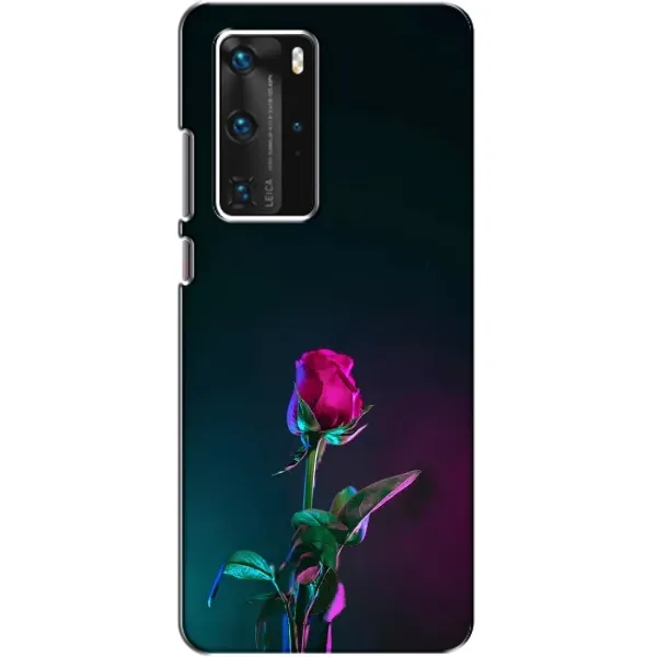Чехол с рисунком «Ночная роза» для Huawei P40 Pro Чехол с рисунком «Ночная роза» для Huawei P40 Pro