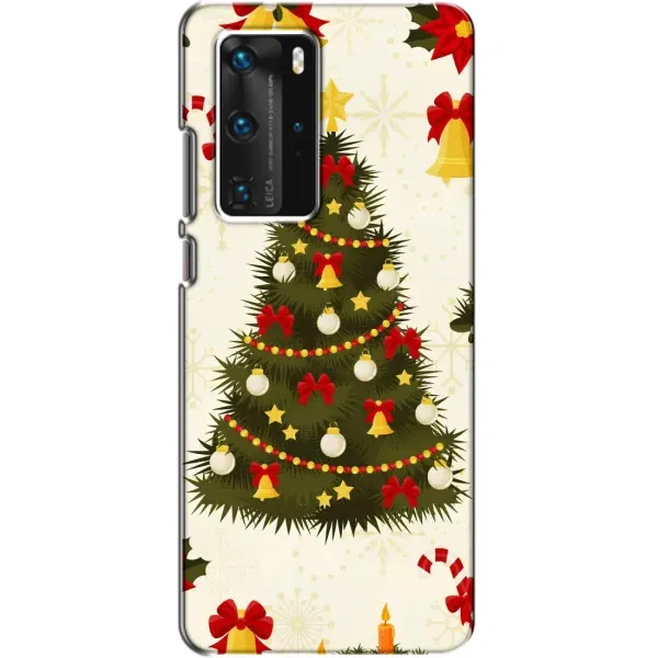 Чехол с рисунком «Новогодний принт» для Huawei P40 Pro
