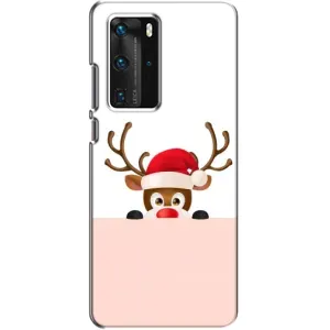 Чехол Санта Клаус для Huawei P40 Pro (Олененок)