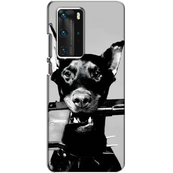 Чохол з малюнком «Небезпечний доберман» для Huawei P40 Pro Чохол з малюнком «Небезпечний доберман» для Huawei P40 Pro