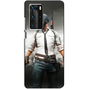 Силиконовый чехол с картинкой "Герой Pubg" на Huawei P40 Pro (Пабг)