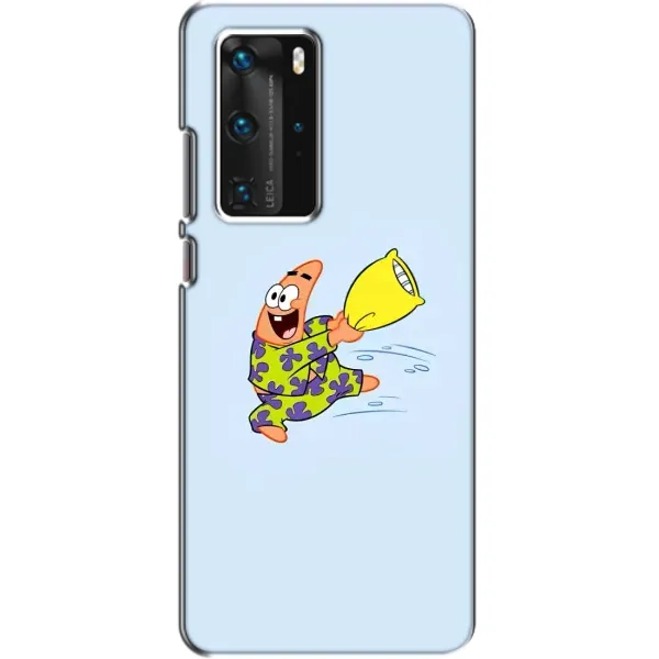 Чехол с рисунком «Патрик с подушкой» для Huawei P40 Pro