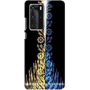 Силіконовый Чохол на Huawei P40 Pro (Патріотична вишиванка)