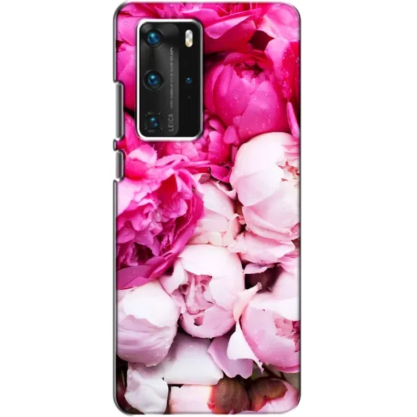 Чехол с рисунком «Пионы» для Huawei P40 Pro Чехол с рисунком «Пионы» для Huawei P40 Pro