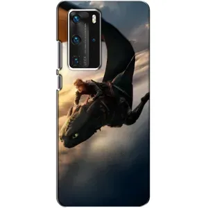 Чехол дракон Беззубик для Huawei P40 Pro (Полет Беззубика)
