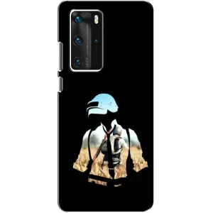 Силиконовый чехол с картинкой "Герой Pubg" на Huawei P40 Pro (Пубг мен)