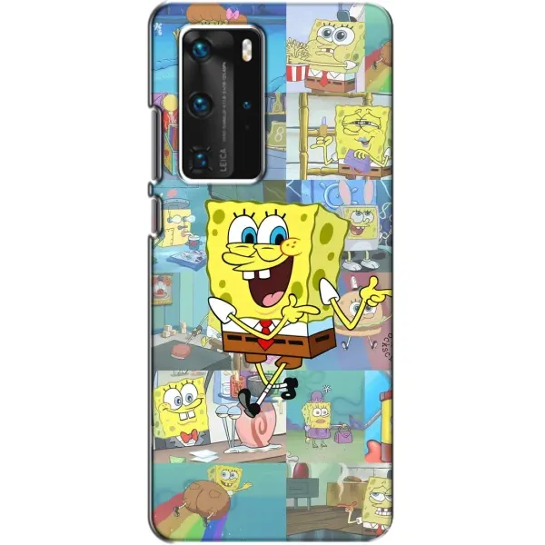 Чехол с рисунком «Радостный Спанч Боб» для Huawei P40 Pro Чехол с рисунком «Радостный Спанч Боб» для Huawei P40 Pro