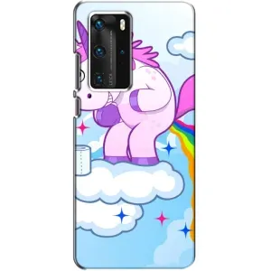Чохол Unicorn на Huawei P40 Pro (Веселка Єдиноріга)