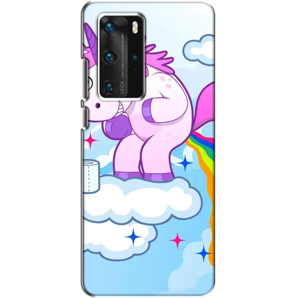 Чехол с рисунком «Радуга единорожка» для Huawei P40 Pro Чехол с рисунком «Радуга единорожка» для Huawei P40 Pro
