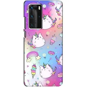 Чохол Unicorn на Huawei P40 Pro (Веселка і Єдинорог)