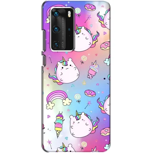 Чехол с рисунком «Радуга и Единорог» для Huawei P40 Pro Чехол с рисунком «Радуга и Единорог» для Huawei P40 Pro