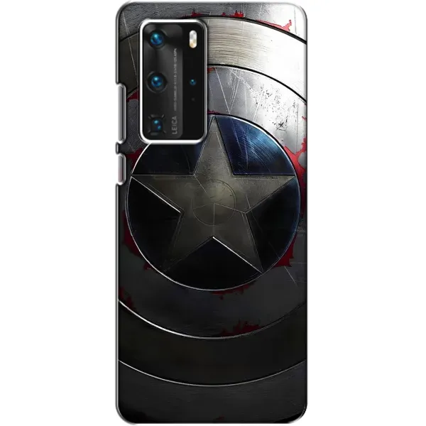 Чехол с рисунком «Ретро Щит Капитана» для Huawei P40 Pro Чехол с рисунком «Ретро Щит Капитана» для Huawei P40 Pro