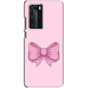 Чохол банти для Huawei P40 Pro (Рожевий бантик)