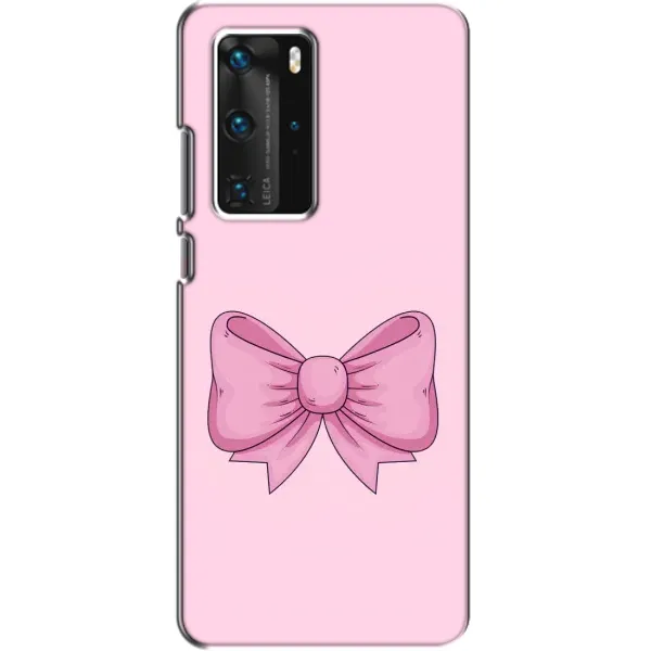 Чехол с рисунком «Розовый бантик» для Huawei P40 Pro Чехол с рисунком «Розовый бантик» для Huawei P40 Pro