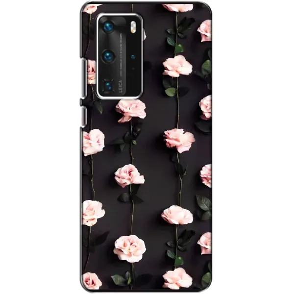Чехол с рисунком «Розы» для Huawei P40 Pro Чехол с рисунком «Розы» для Huawei P40 Pro