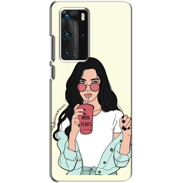 Чехол с рисунком «С напитком» для Huawei P40 Pro Чехол с рисунком «С напитком» для Huawei P40 Pro