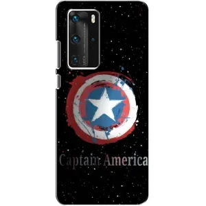 Чехол с Щитом Капитана Америки на Huawei P40 Pro (Щит Капитана)